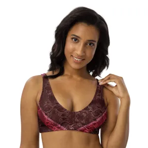 Pinks and Reds and Snakes Sports Bralette