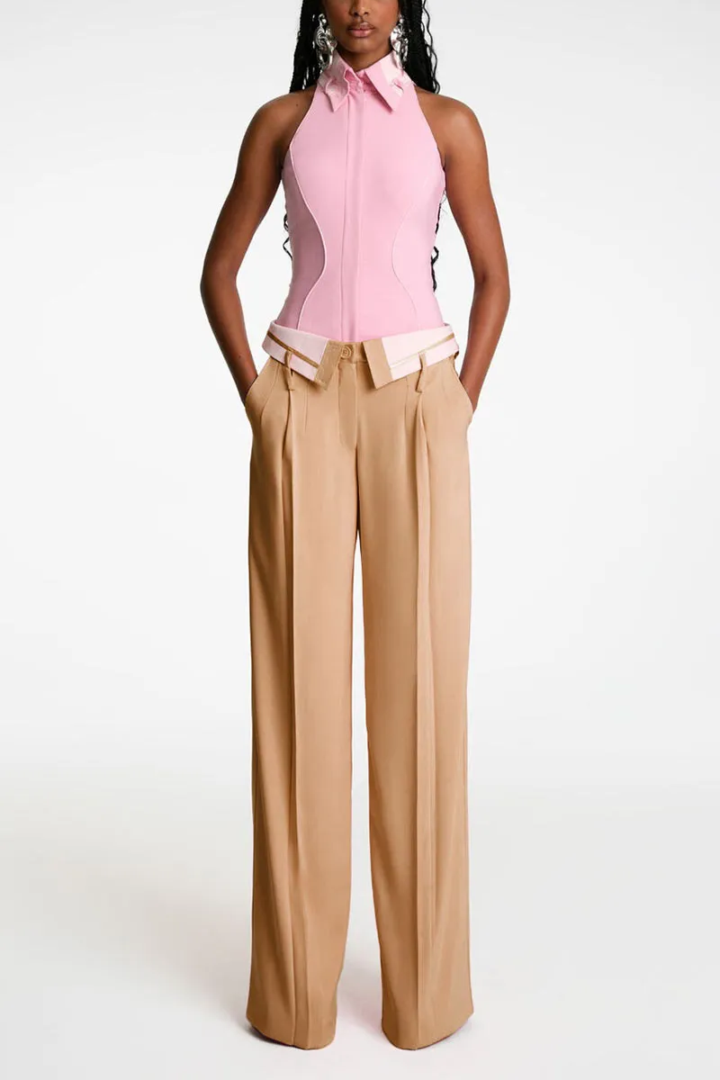 PJ0407 Wide Leg Slack Pants