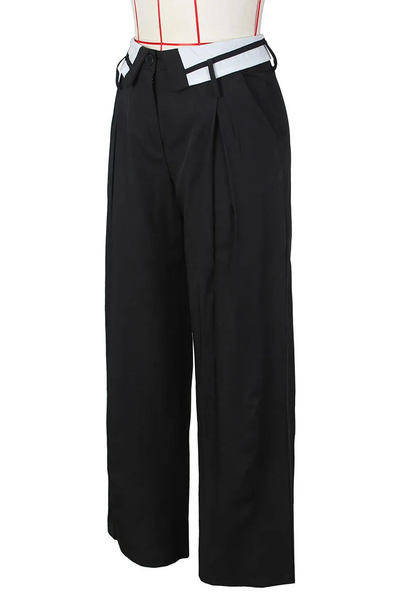 PJ0407 Wide Leg Slack Pants