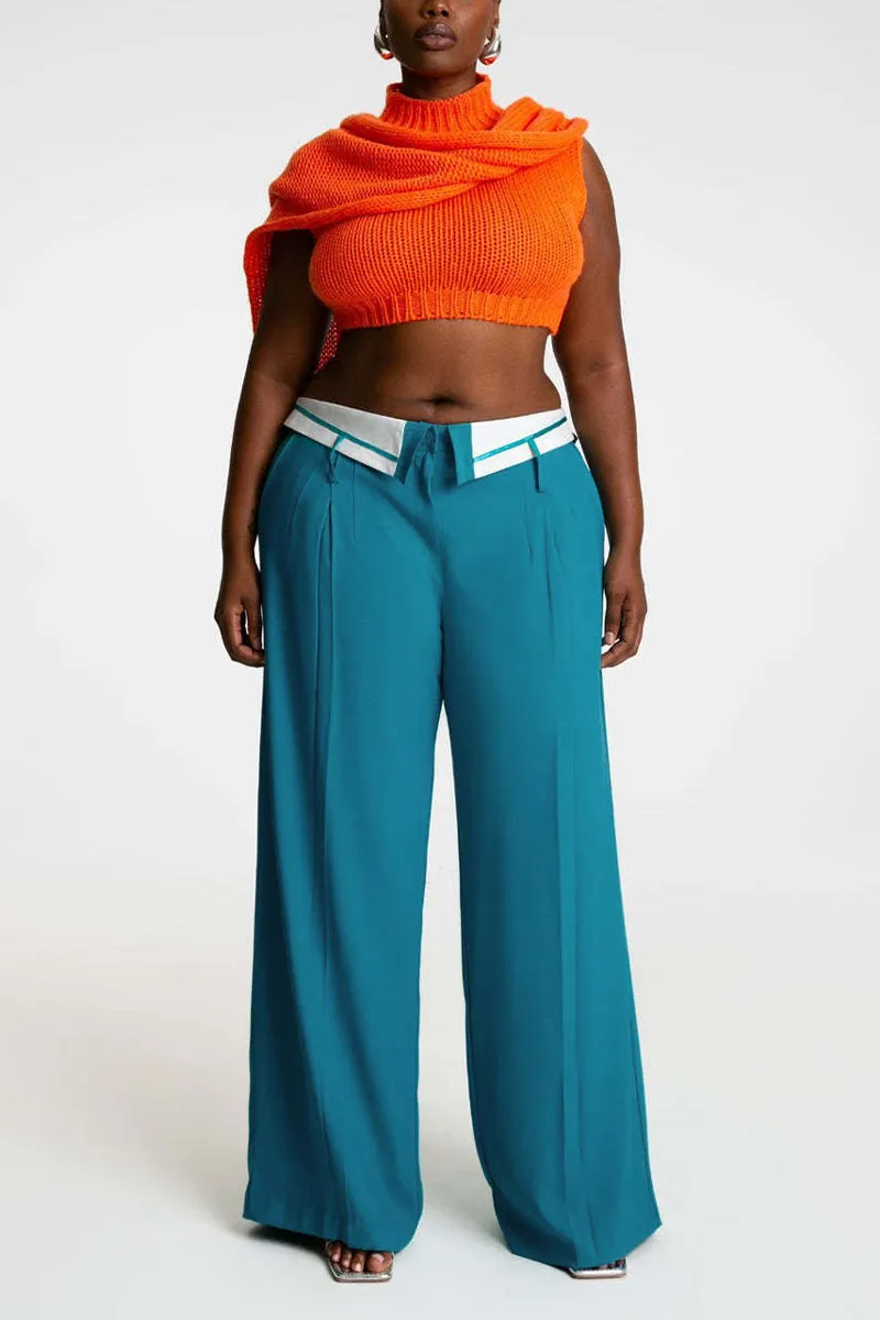 PJ0407 Wide Leg Slack Pants