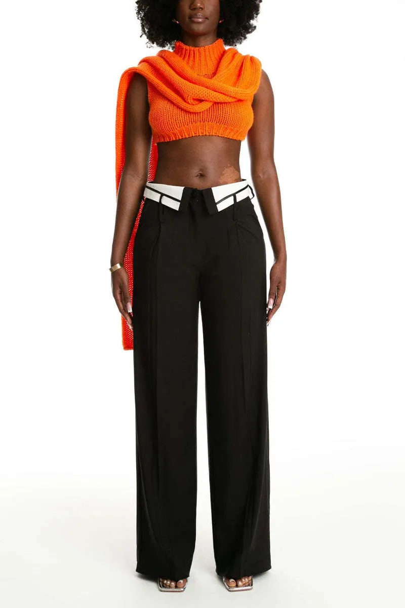 PJ0407 Wide Leg Slack Pants
