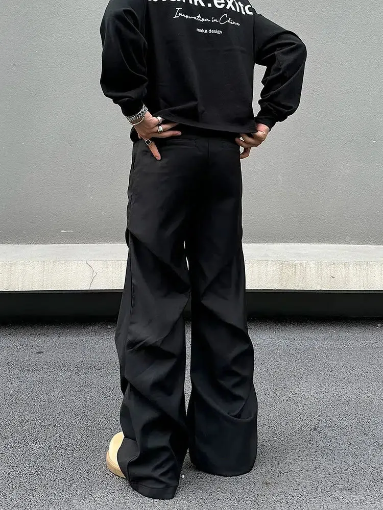 Pleated Drape Casual Pants