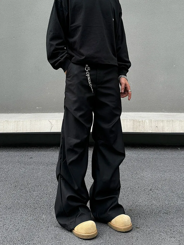 Pleated Drape Casual Pants