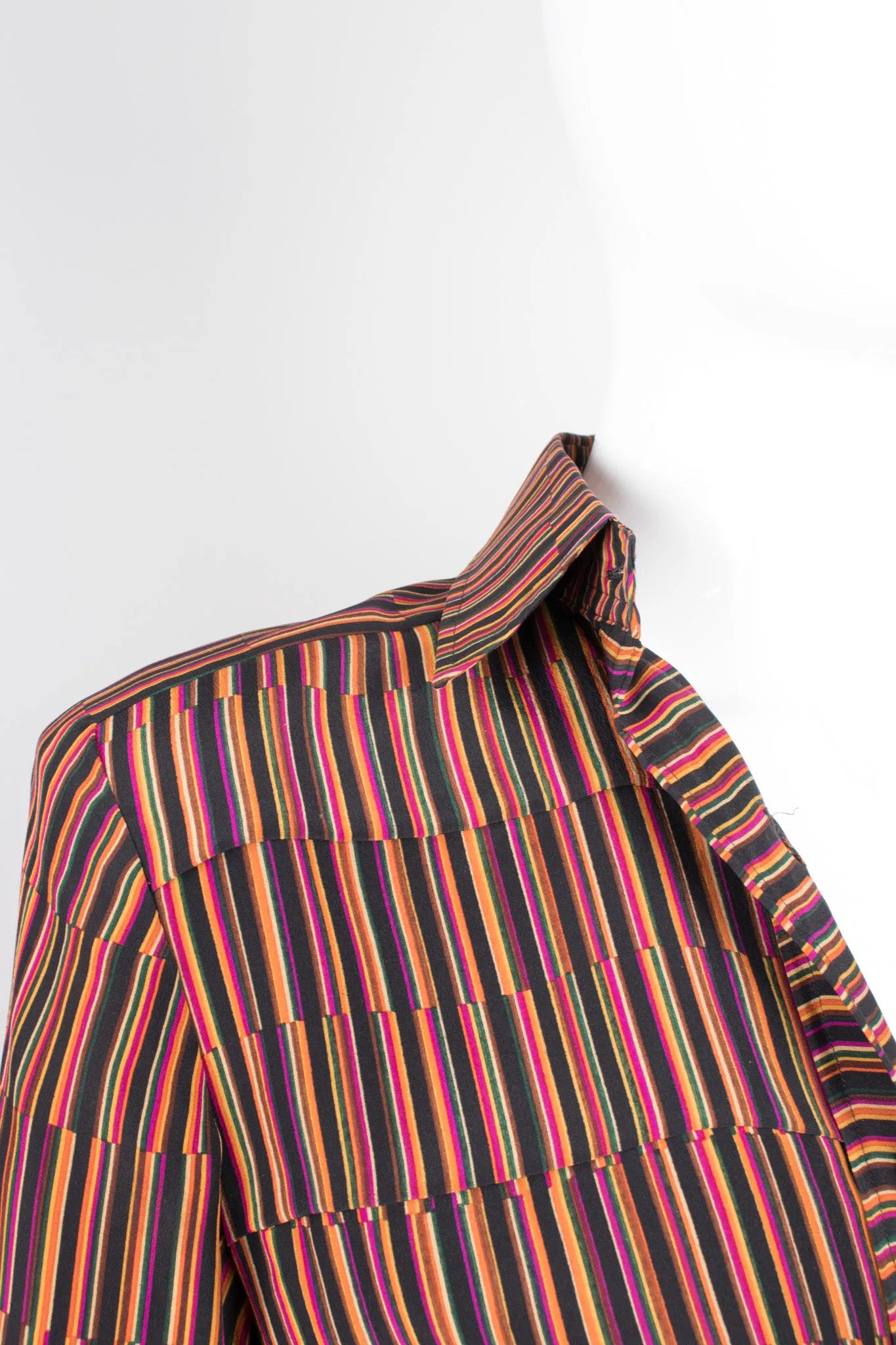 Pleated Stripe Shirt