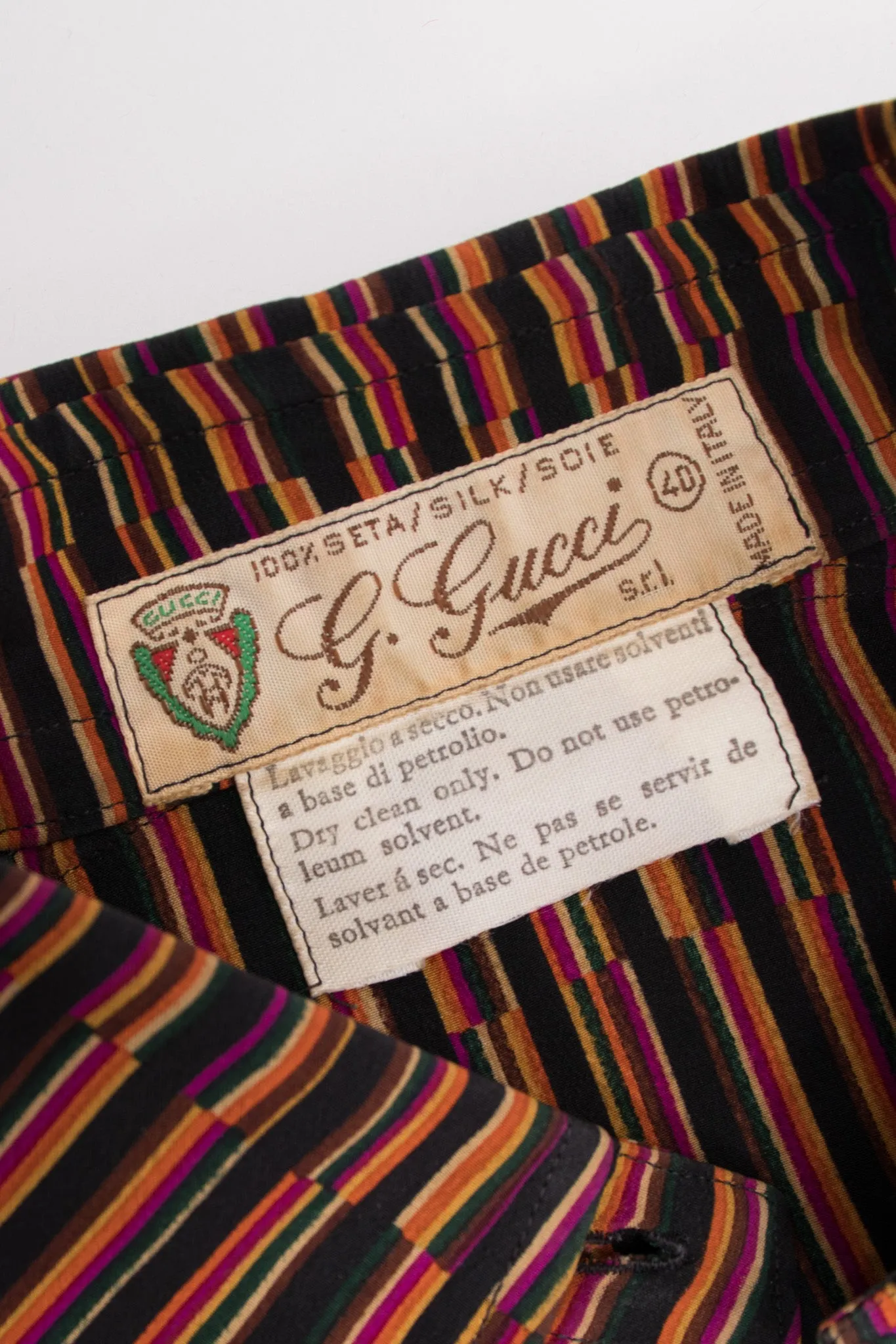 Pleated Stripe Shirt