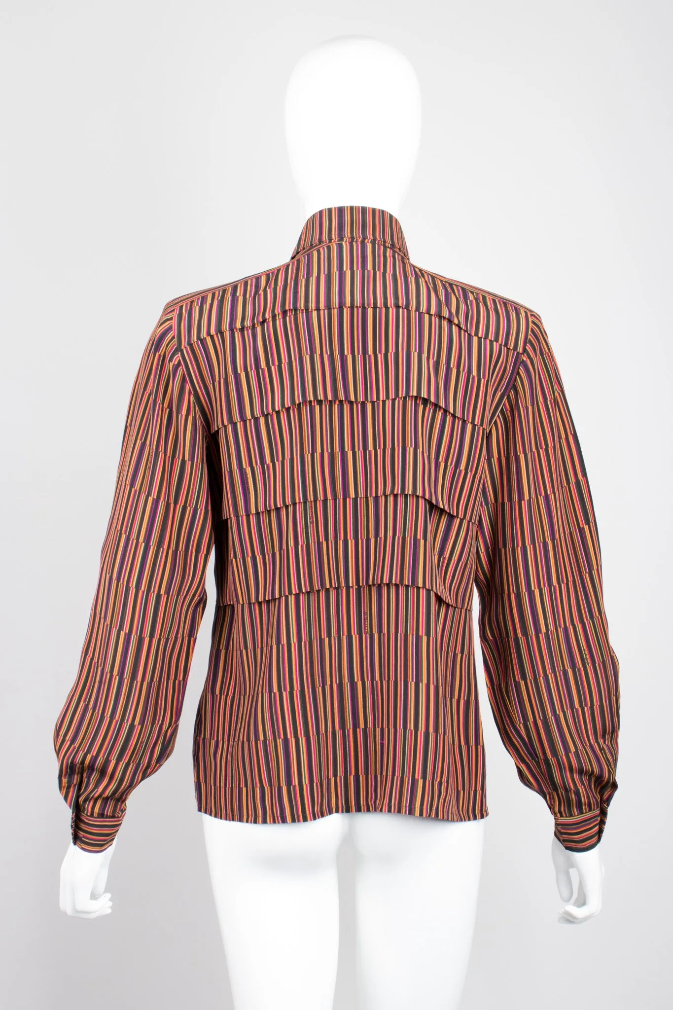 Pleated Stripe Shirt