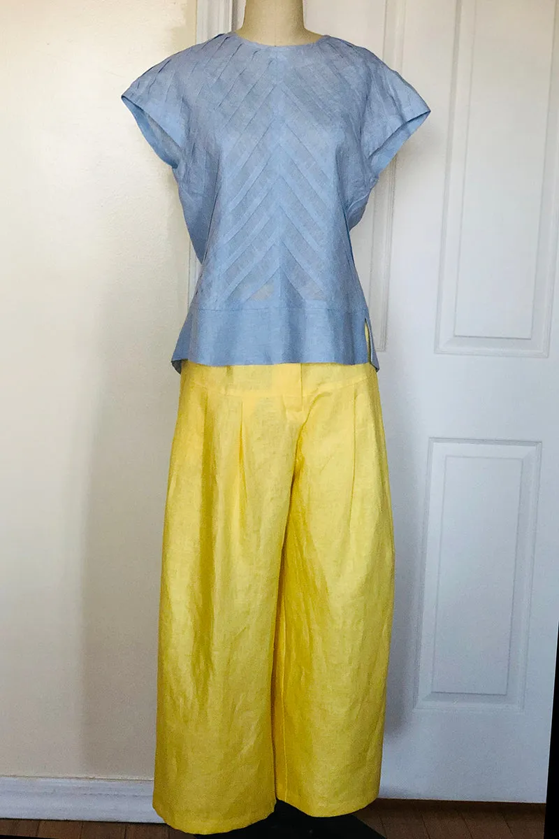 Pleated Top (Ice Blue) Style # 1705