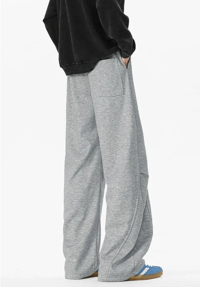 Pleated Warm Straight Casual Sweatpants