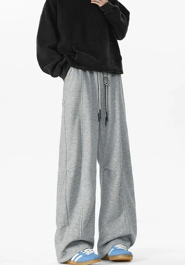 Pleated Warm Straight Casual Sweatpants