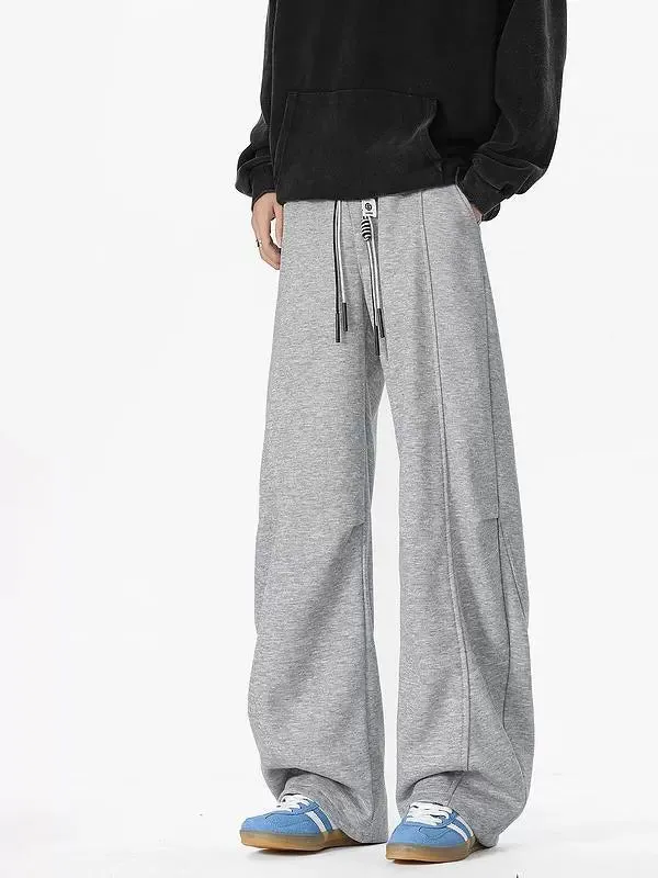 Pleated Warm Straight Casual Sweatpants