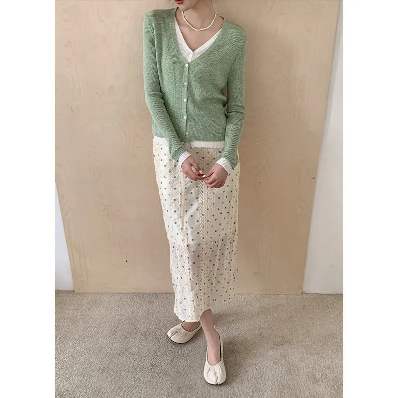 Polka A-line Skirt