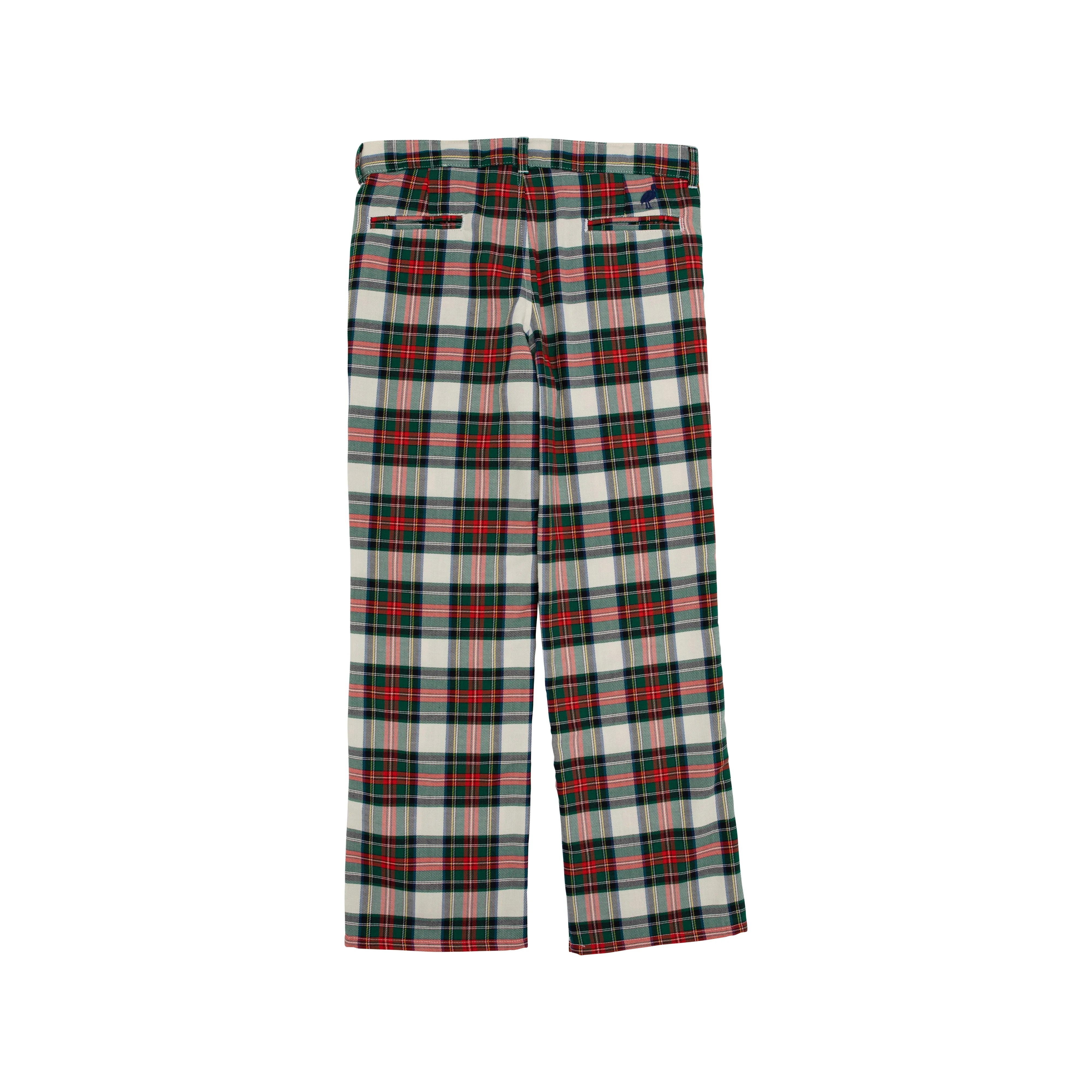 Prep School Pants - Aiken Place Plaid with Nantucket Navy Stork