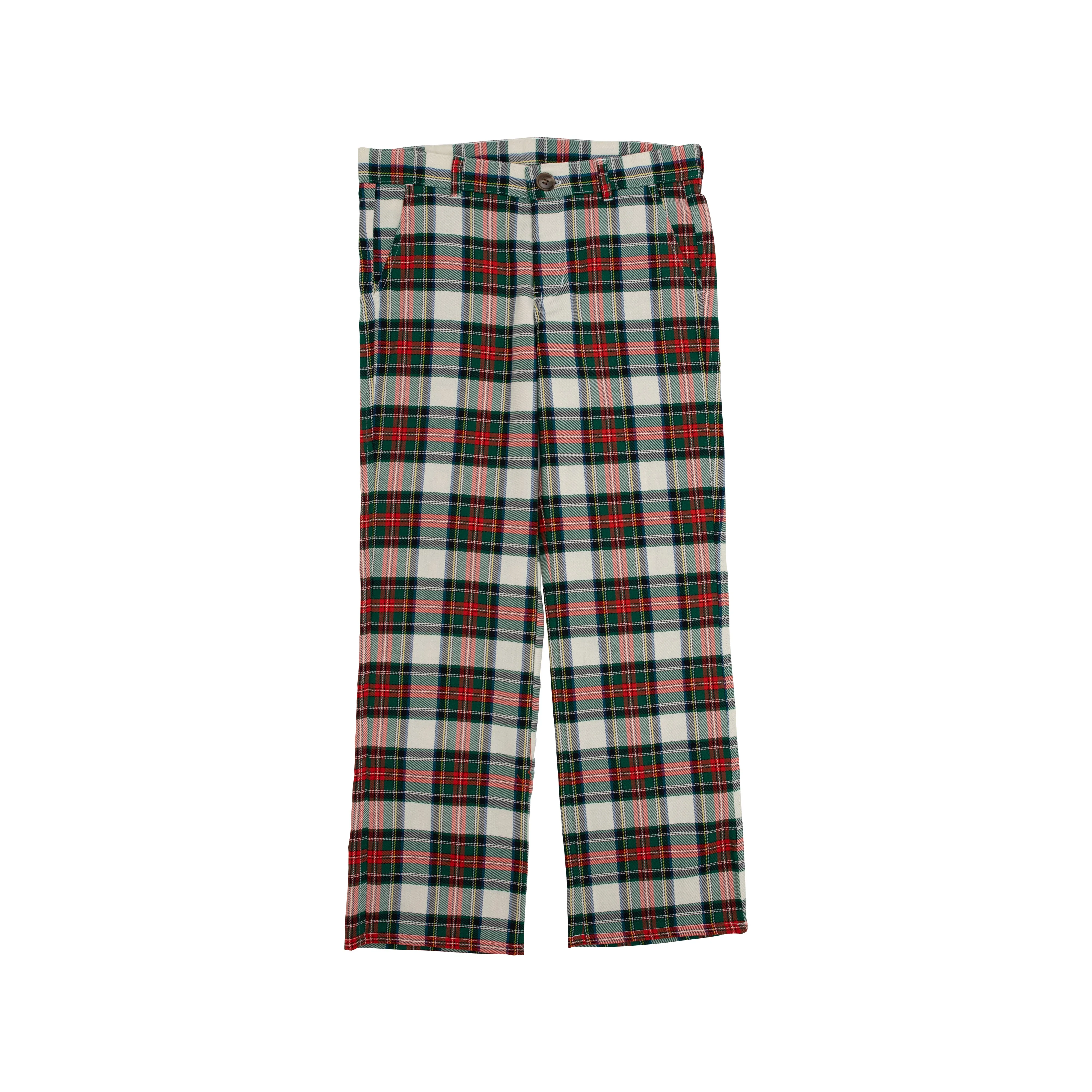 Prep School Pants - Aiken Place Plaid with Nantucket Navy Stork