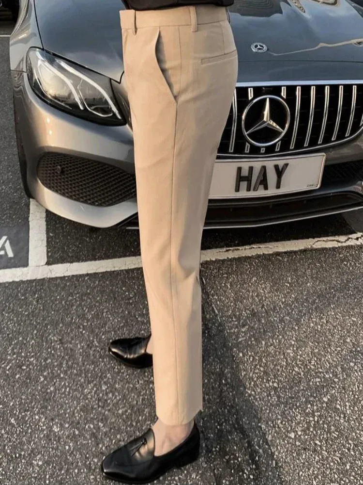 PrestigeWear Tressed Sommer Anzughosen