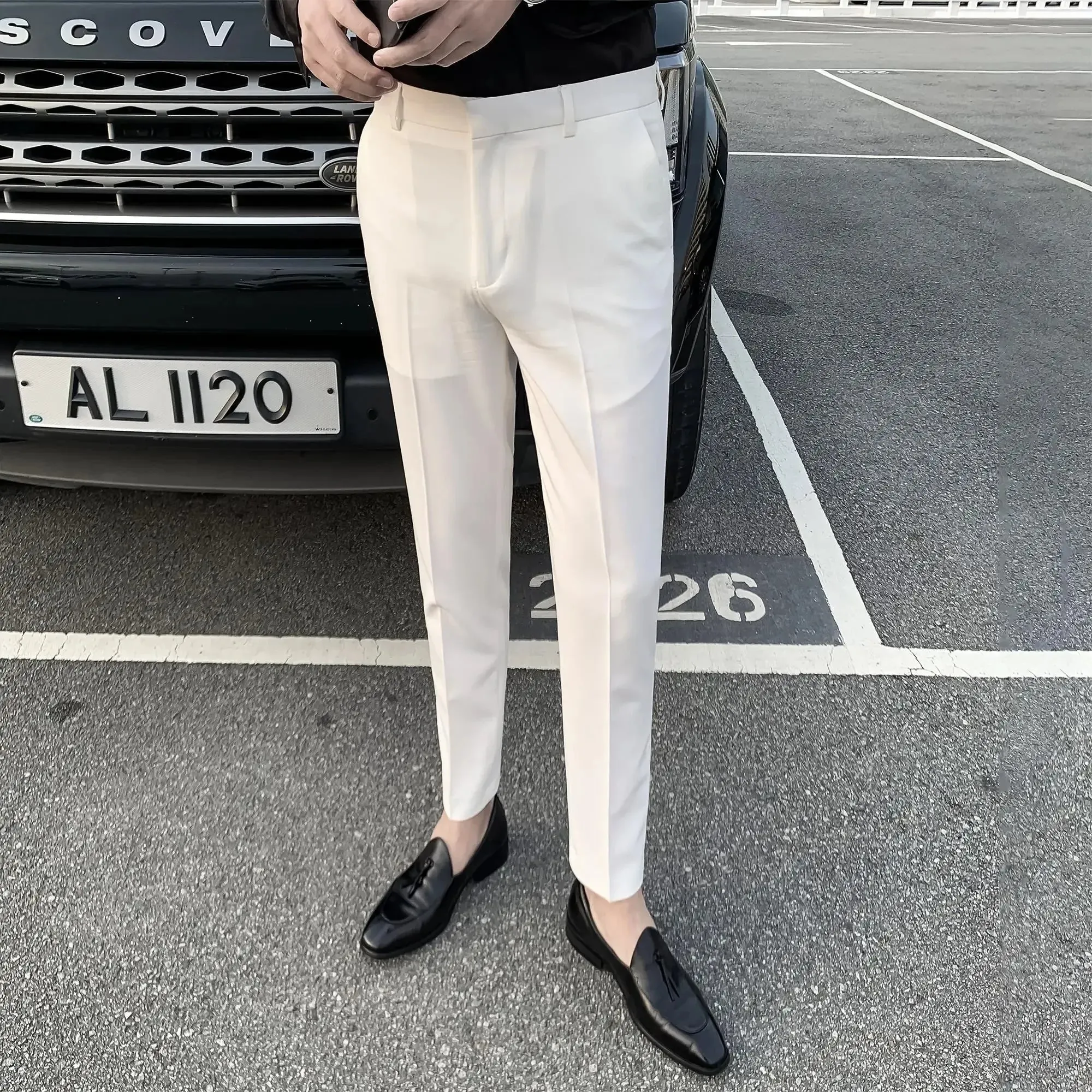 PrestigeWear Tressed Sommer Anzughosen