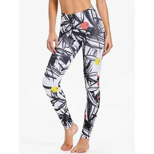 Print Painting Leggings - M