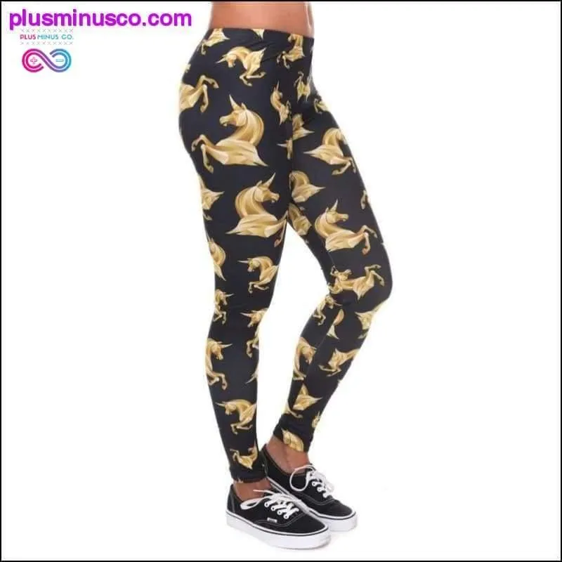 Printed Slim Fit Egyptian Cat Symbols Leggings for Women