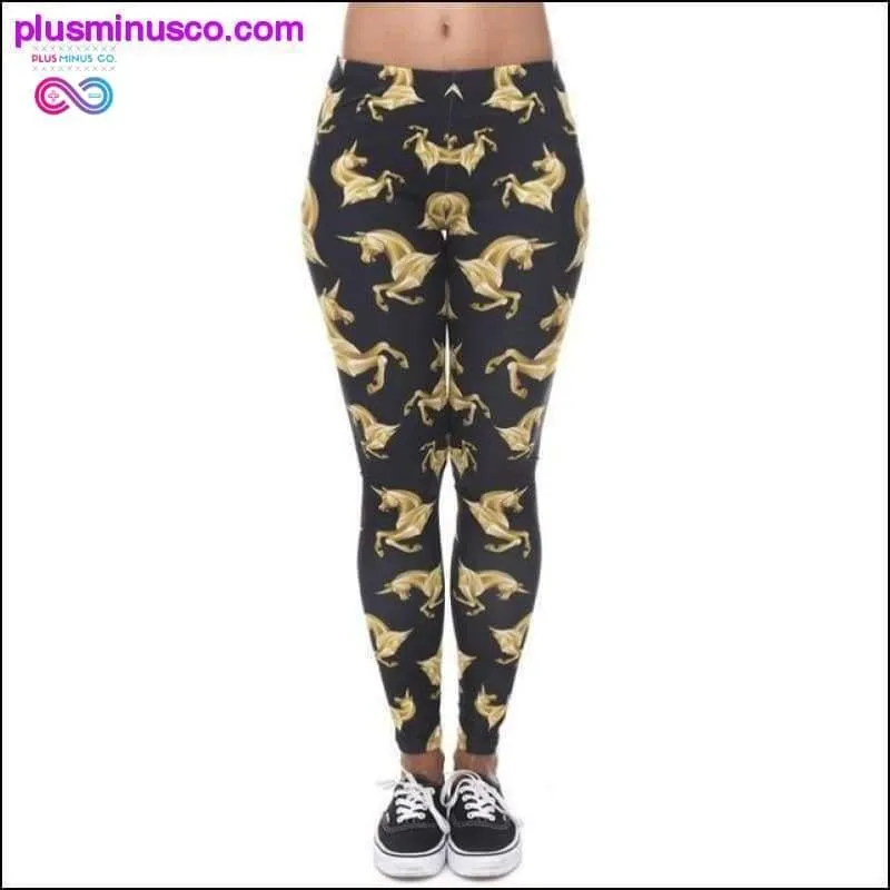 Printed Slim Fit Egyptian Cat Symbols Leggings for Women