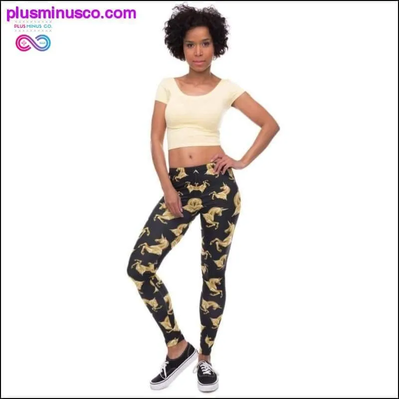 Printed Slim Fit Egyptian Cat Symbols Leggings for Women