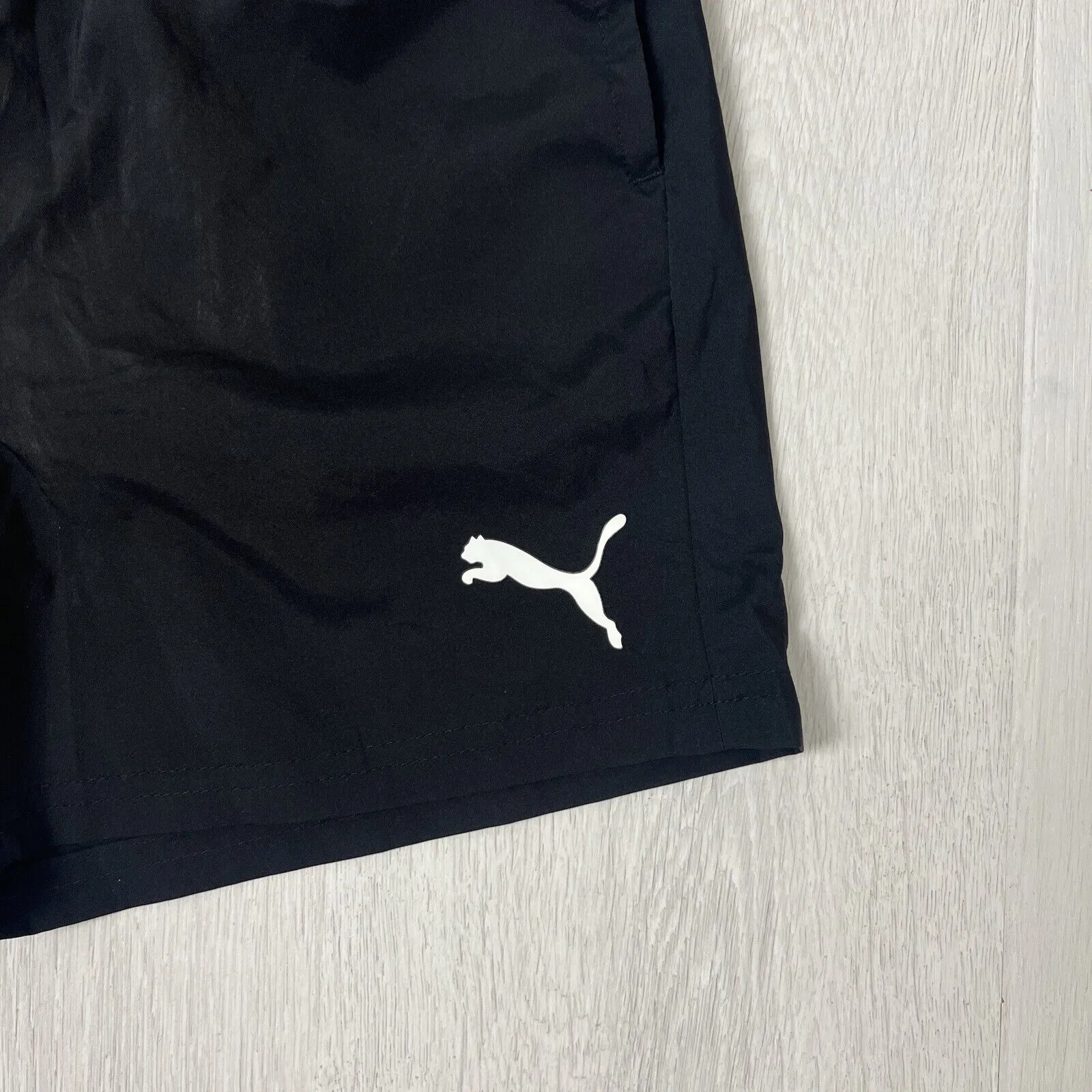 PUMA Boys Black Athletic Shorts Size 13-14 Years