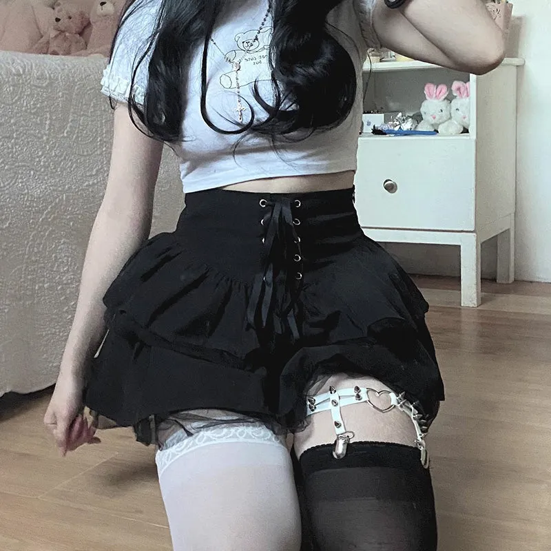"DARK GOTHIC TULLE" SKIRT N012704