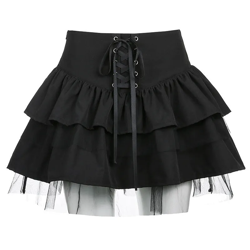 "DARK GOTHIC TULLE" SKIRT N012704