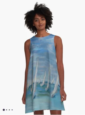 "Incoming - One Design" A-Line Dress