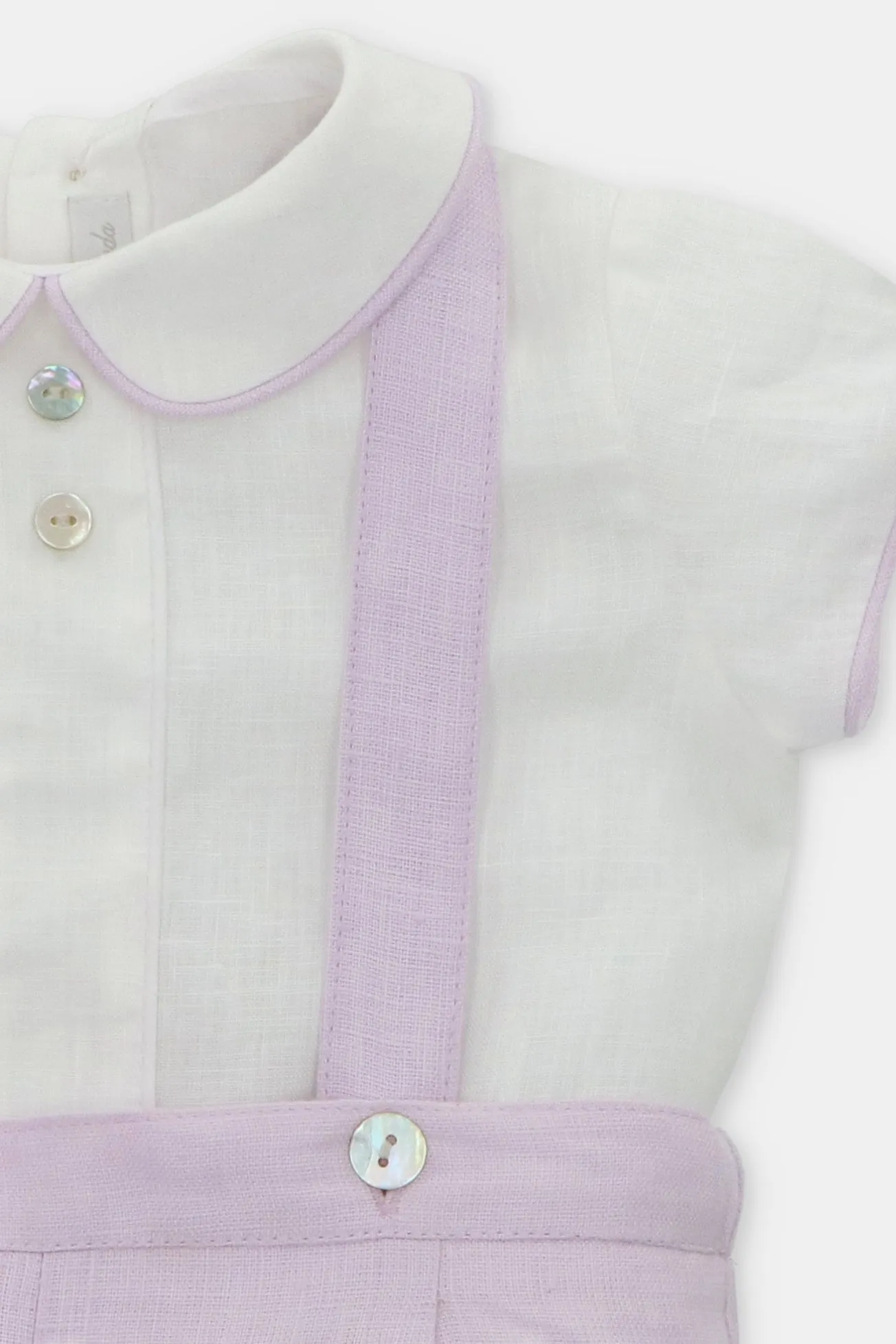 "Wilfred" Lavender Shirt & Jam Pants with Braces