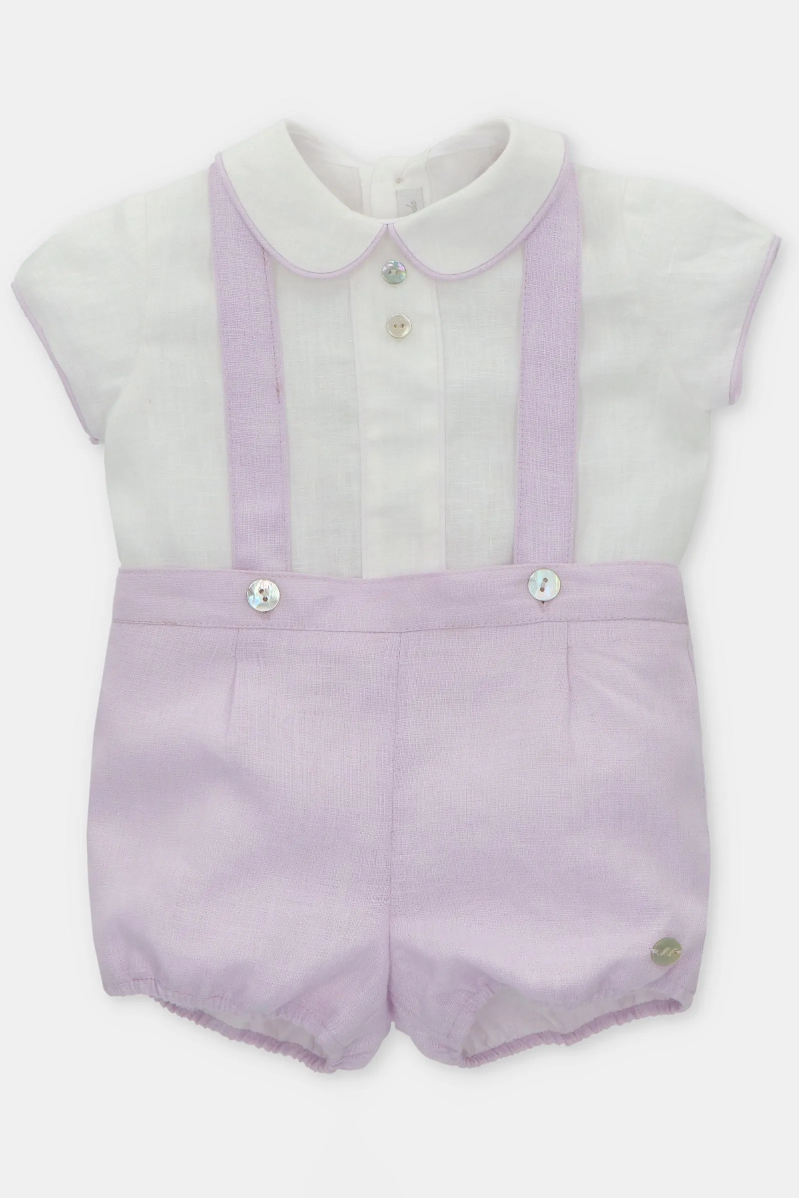 "Wilfred" Lavender Shirt & Jam Pants with Braces