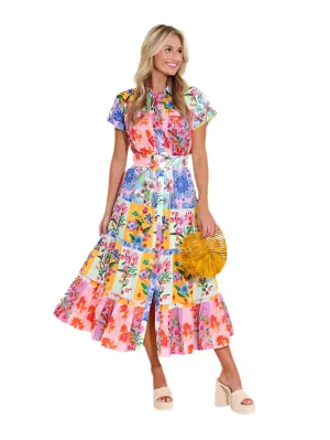 Rachel Dress - Floral Sketch