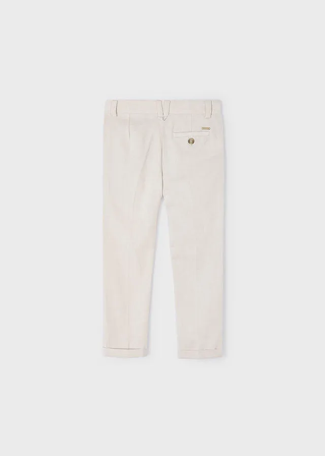 Raffia Linen Suiting Pants