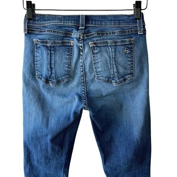 𝅺rag &amp; Bone Size 24 Blue 8 inch Rise Skinny Jeans