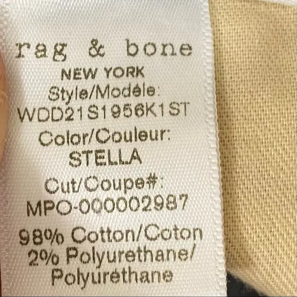 Rag &amp; Bone Stella Dre High Waisted Light Wash Cut Off Denim Jean Shorts Size 32
