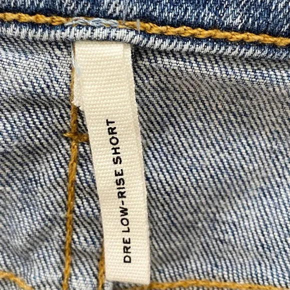 Rag &amp; Bone Stella Dre High Waisted Light Wash Cut Off Denim Jean Shorts Size 32