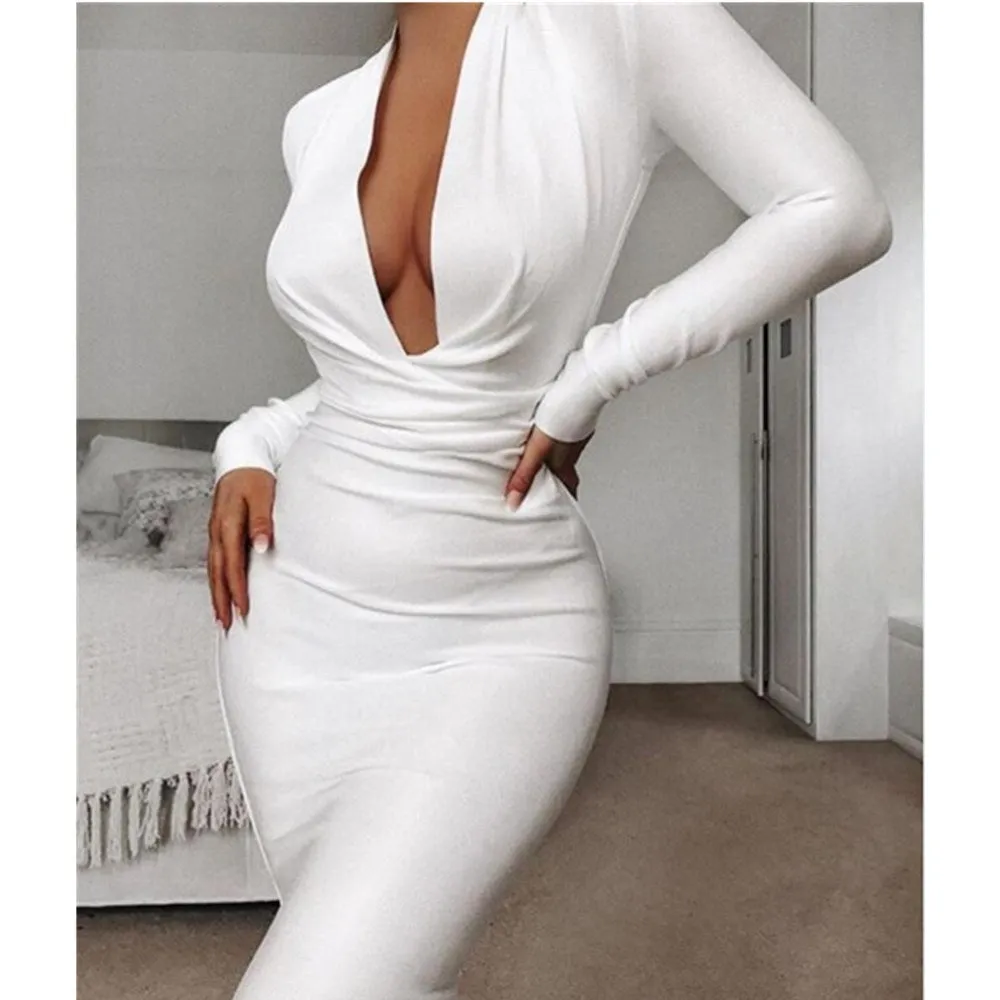 Rayon Elegant Evening Party Dress
