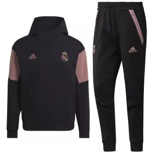 Real Madrid casual Travel hooded presentation tracksuit 2022/23 - Adidas