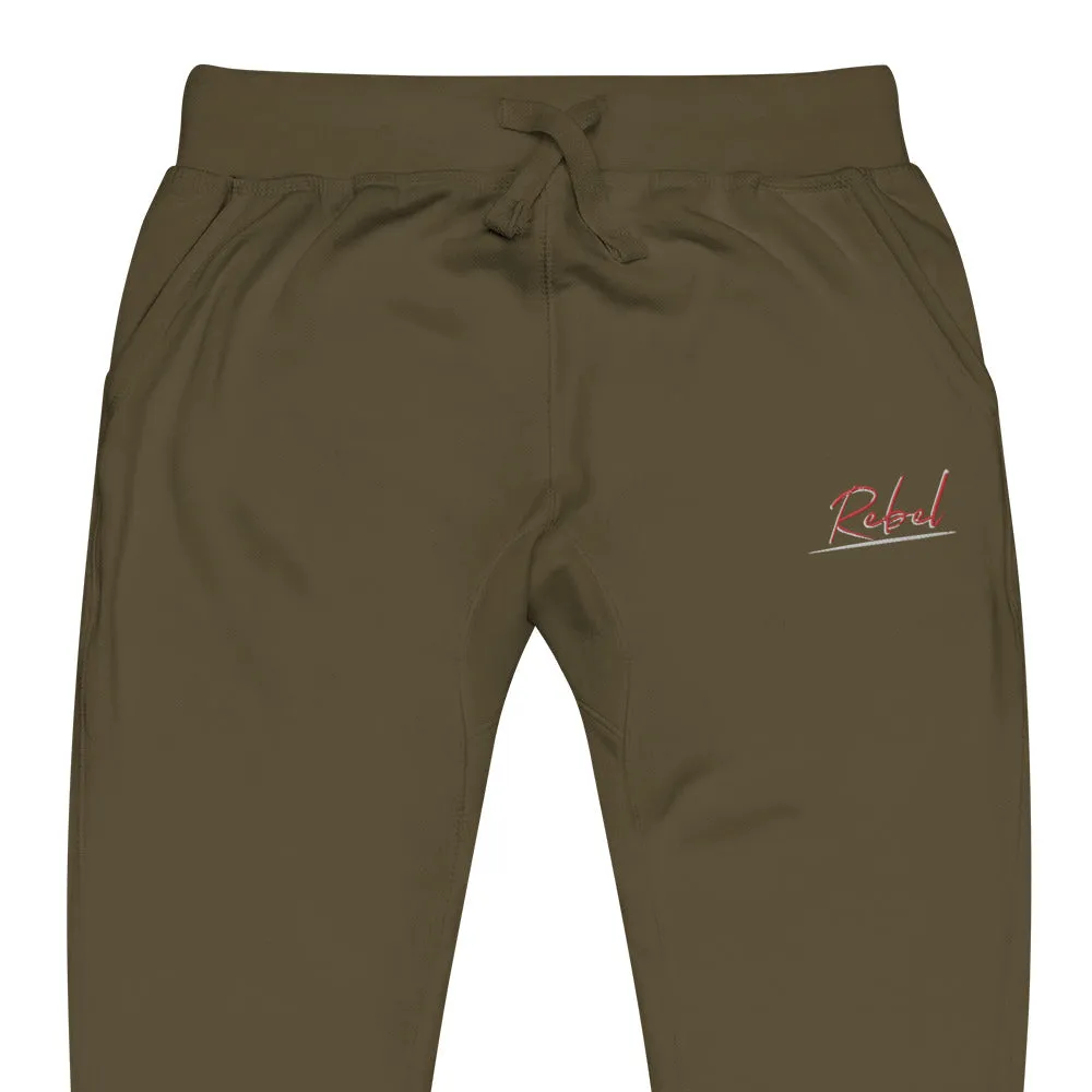 Rebel Unisex Fleece Sweatpants
