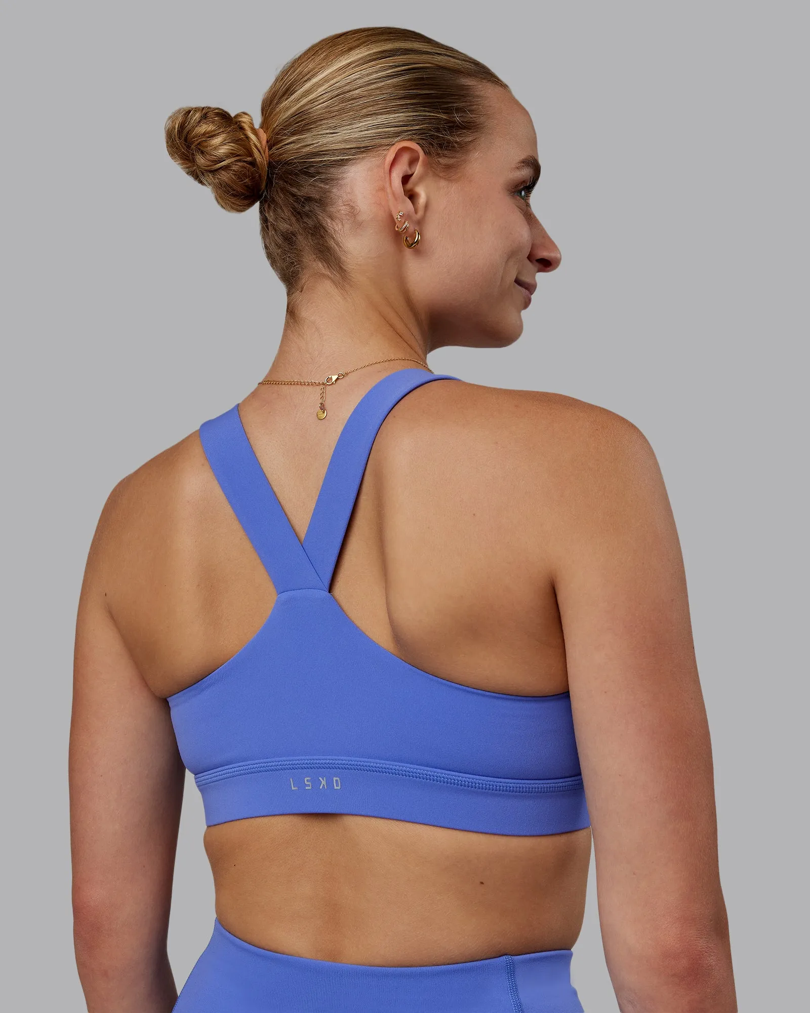 Rep Sports Bra - Baja Blue-White