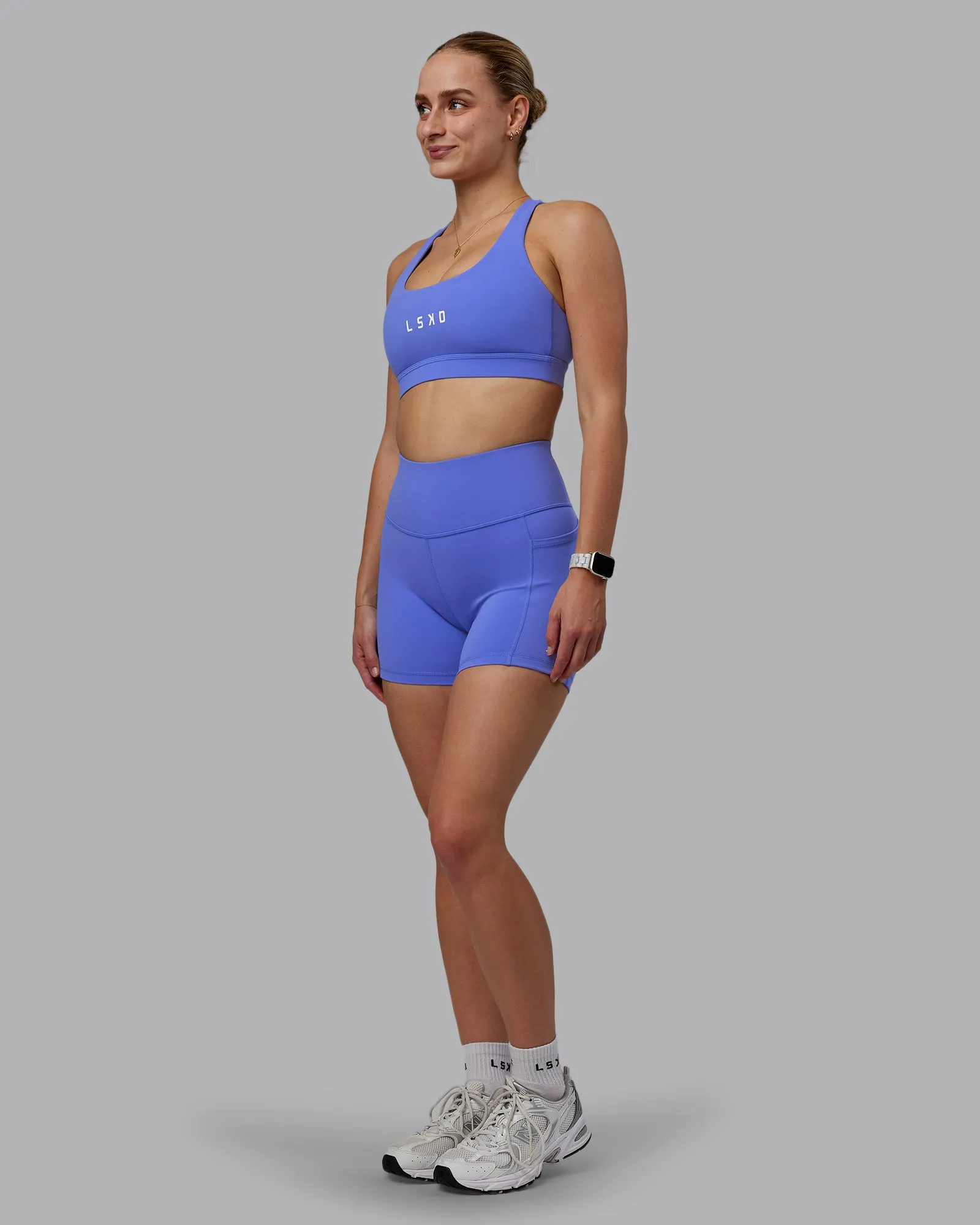 Rep Sports Bra - Baja Blue-White