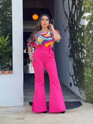 Retro Bell Bottom Pants