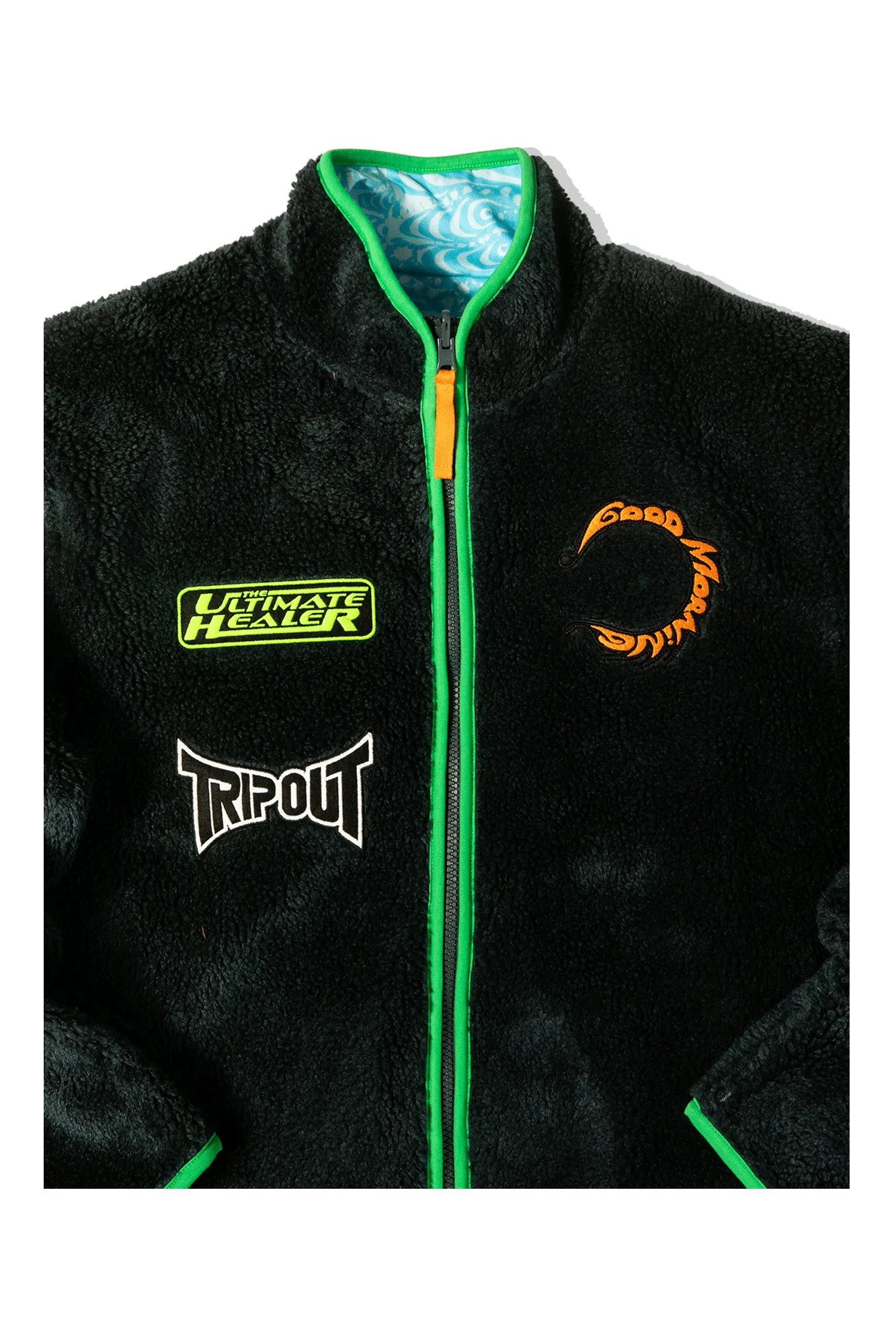 Reversible Polar Fleece Zip Thru Jacket