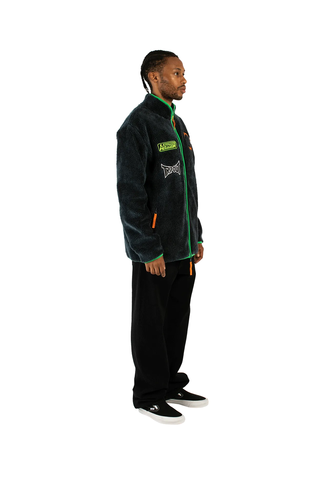 Reversible Polar Fleece Zip Thru Jacket
