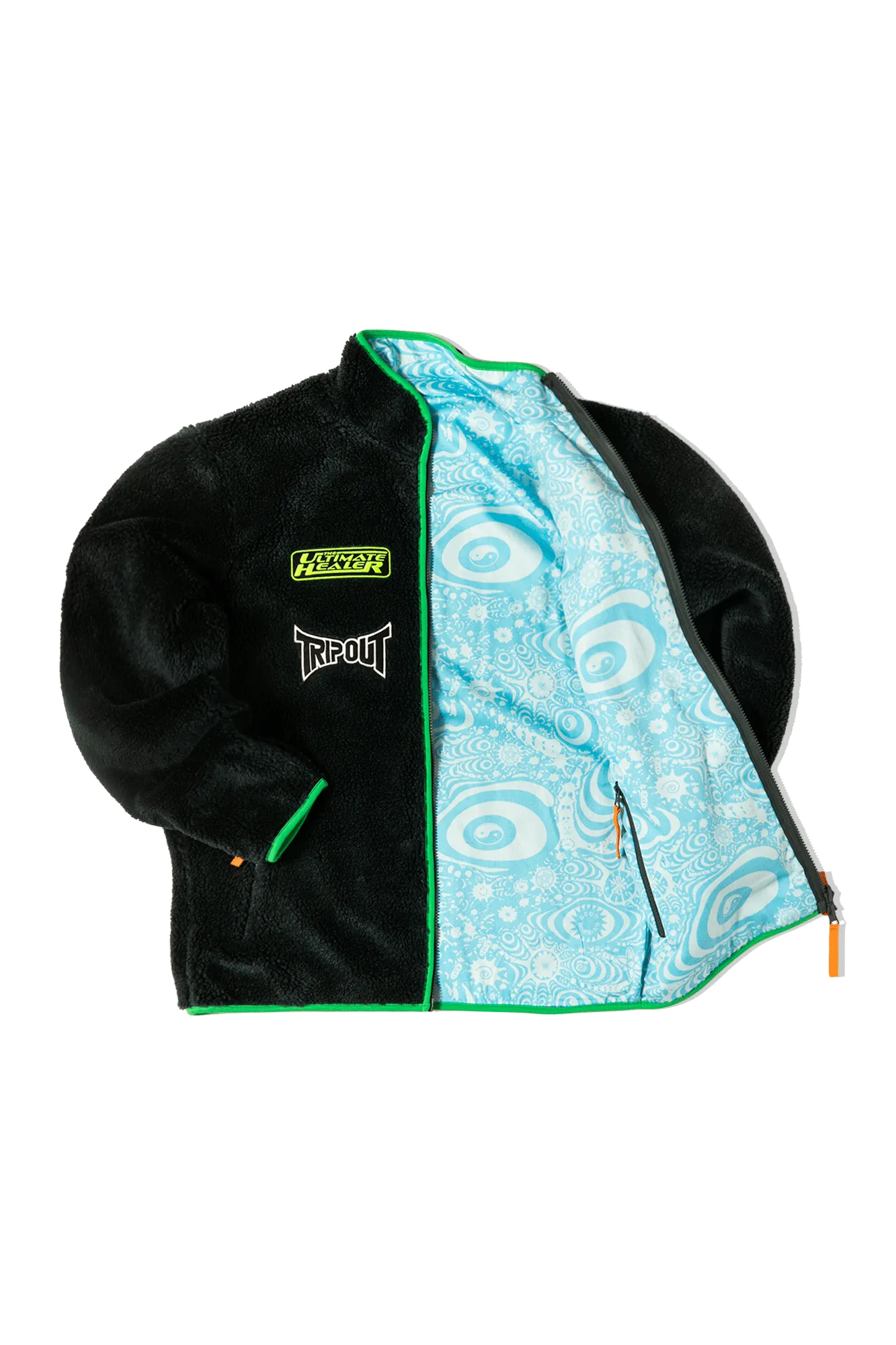 Reversible Polar Fleece Zip Thru Jacket