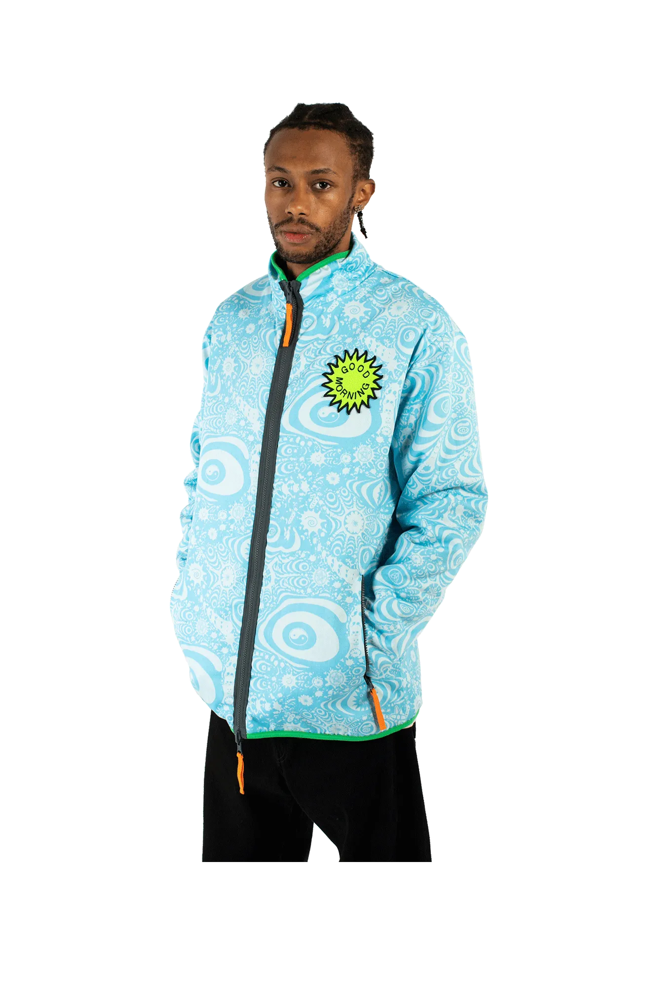 Reversible Polar Fleece Zip Thru Jacket