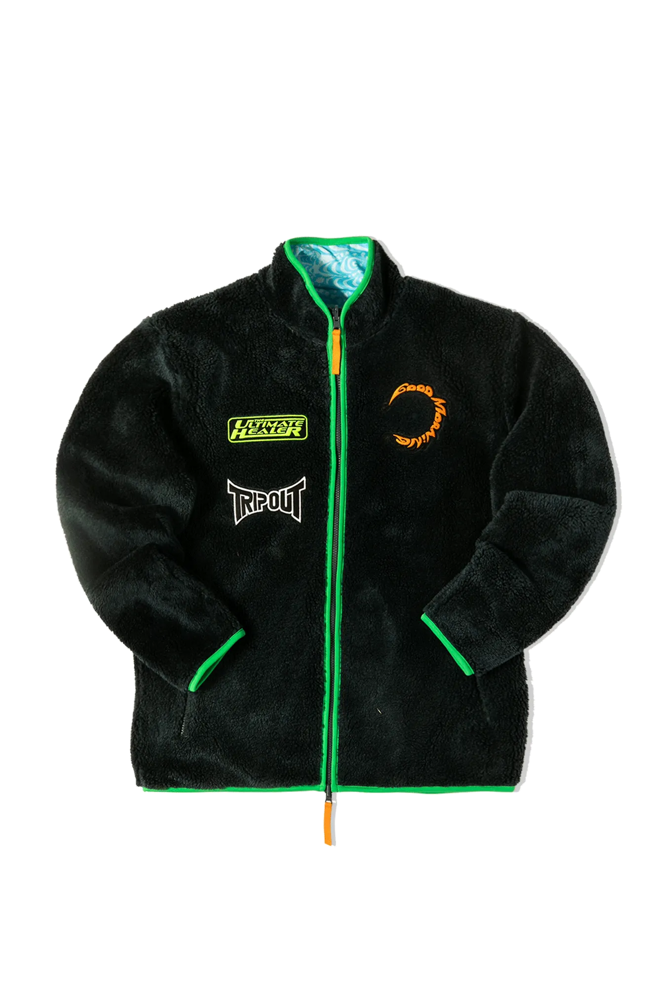 Reversible Polar Fleece Zip Thru Jacket