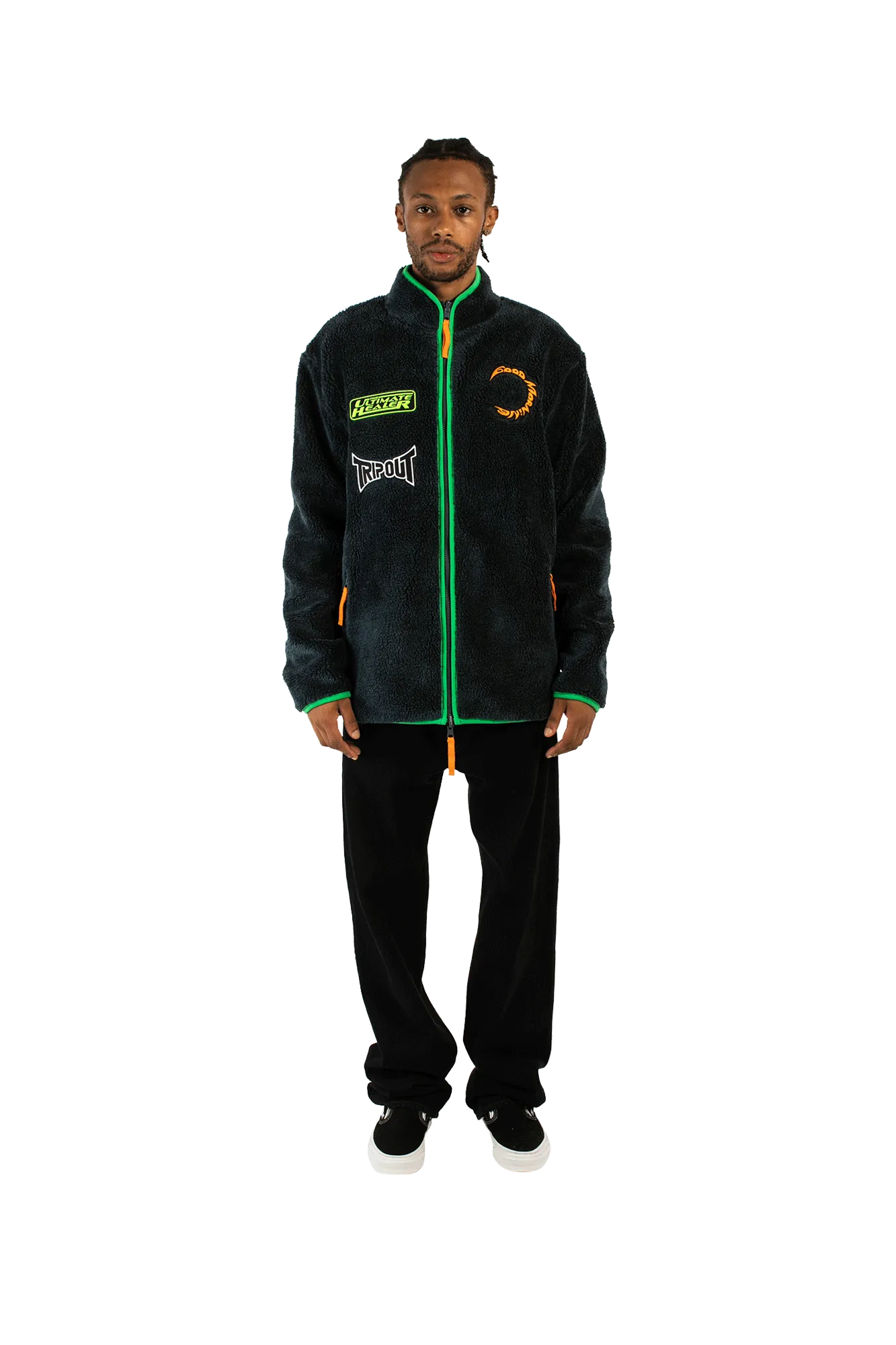 Reversible Polar Fleece Zip Thru Jacket