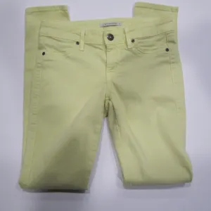 Rich &amp; Skinny Pale Yellow Skinny Jeans Sz 25