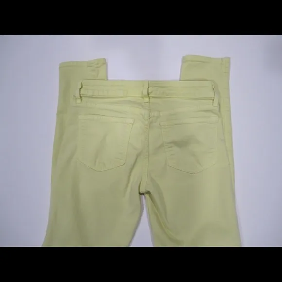 Rich &amp; Skinny Pale Yellow Skinny Jeans Sz 25