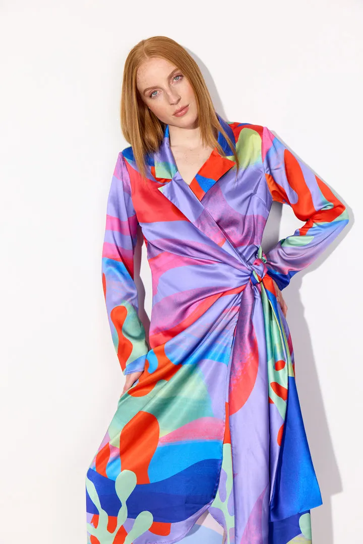 Rio Wrap Dress - Under the Sea Art Print