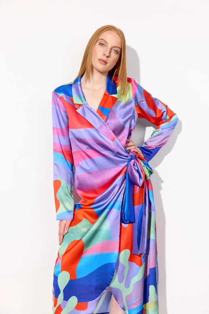 Rio Wrap Dress - Under the Sea Art Print